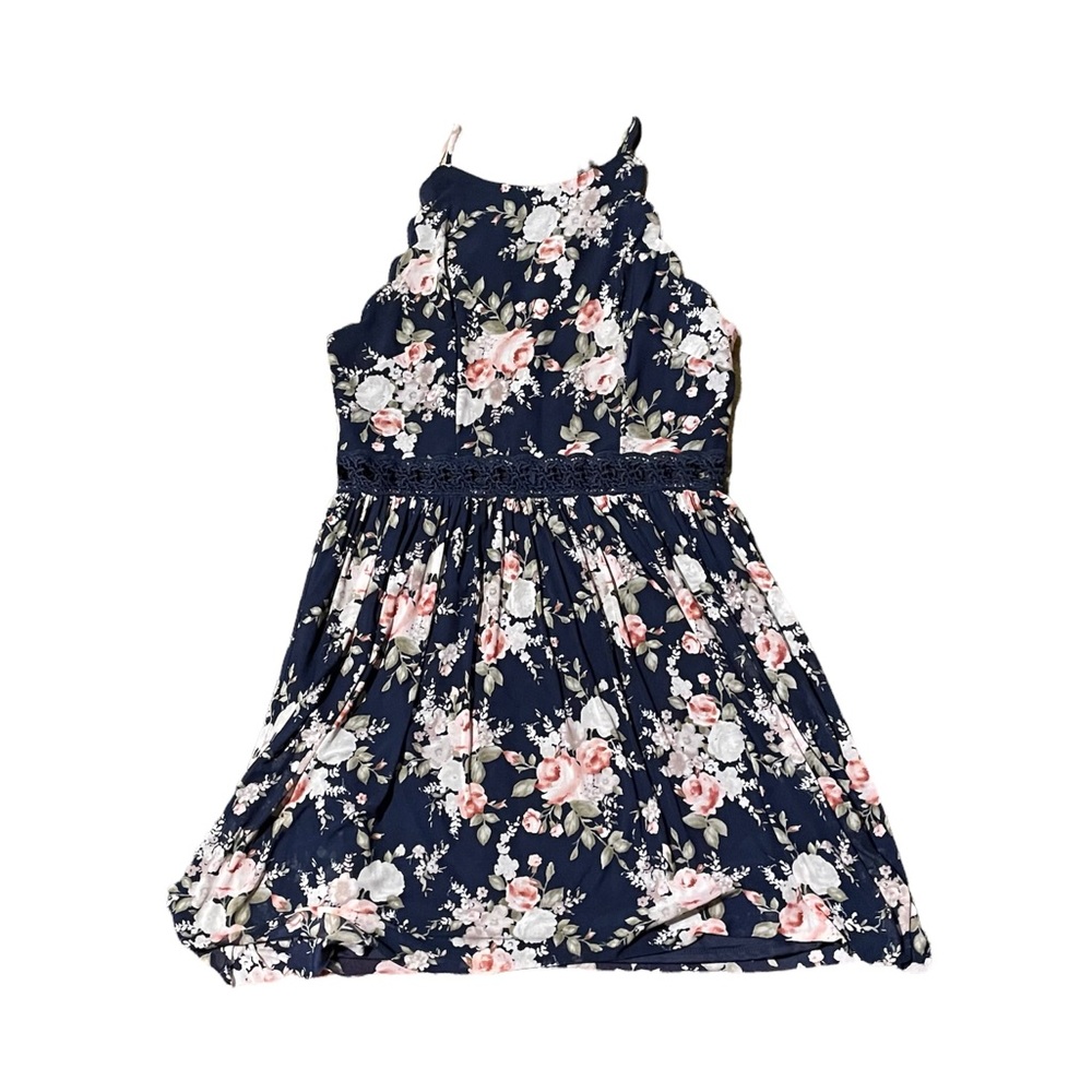 Cute Blue & Floral By & By Sleeveless Dress size 13